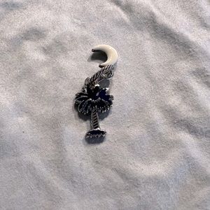 Authentic Brighton South Carolina enamel palmetto tree charm, fits Pandora